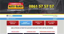 Desktop Screenshot of commercialautoglass.co.za